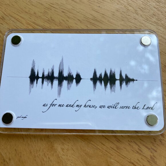 As For Me And My House, We Will Serve The Lord Soundwave Magnet - Picture 3 of 6